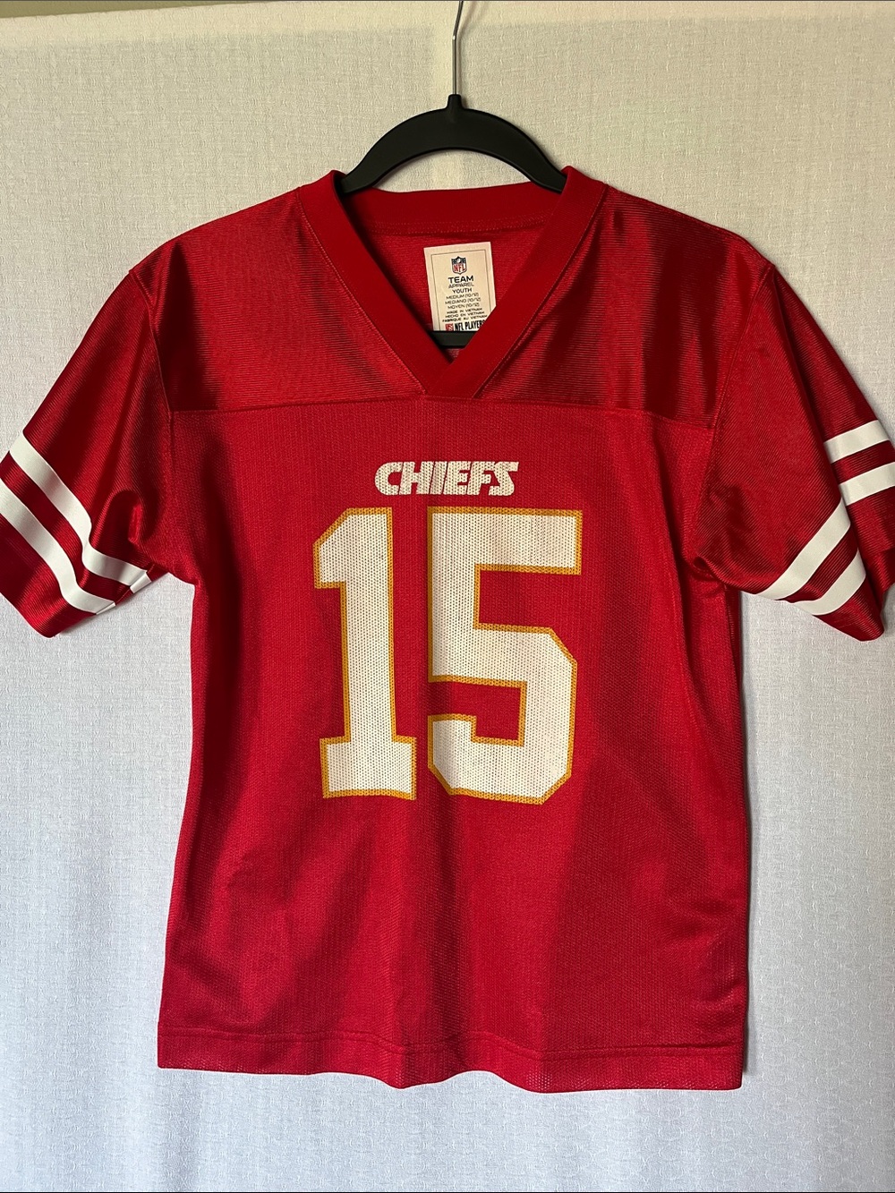 NFL Kids KC Chiefs #15 Mahomes Football Jersey